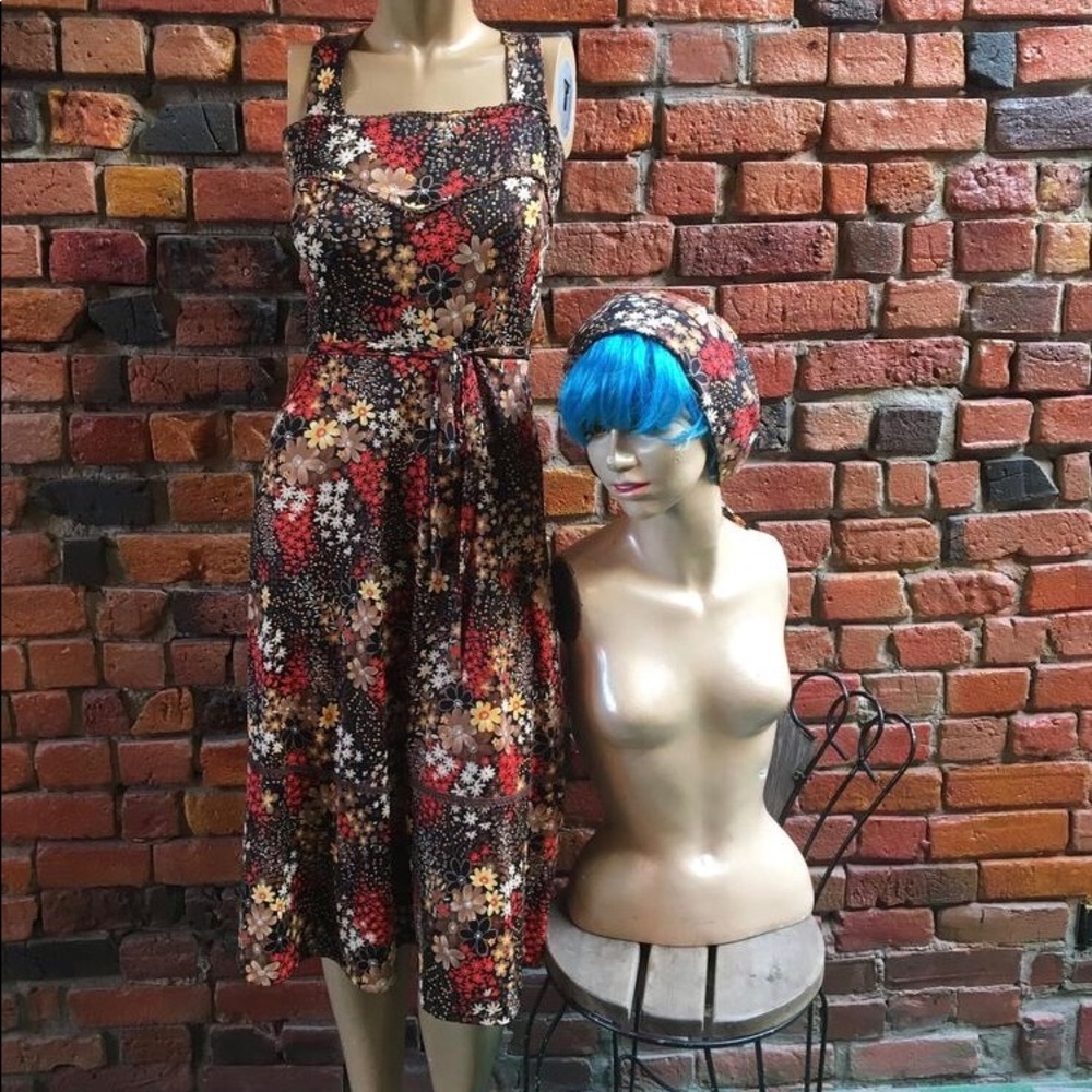 Dress with matching head scarf